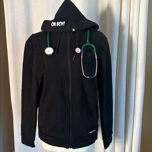 Figs Disney Black Hoodie